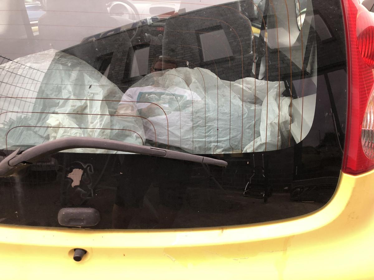 Peugeot 107 Typ P Heckscheibe Heckklappe heizbar Heckdeckel Glas Kofferklappe