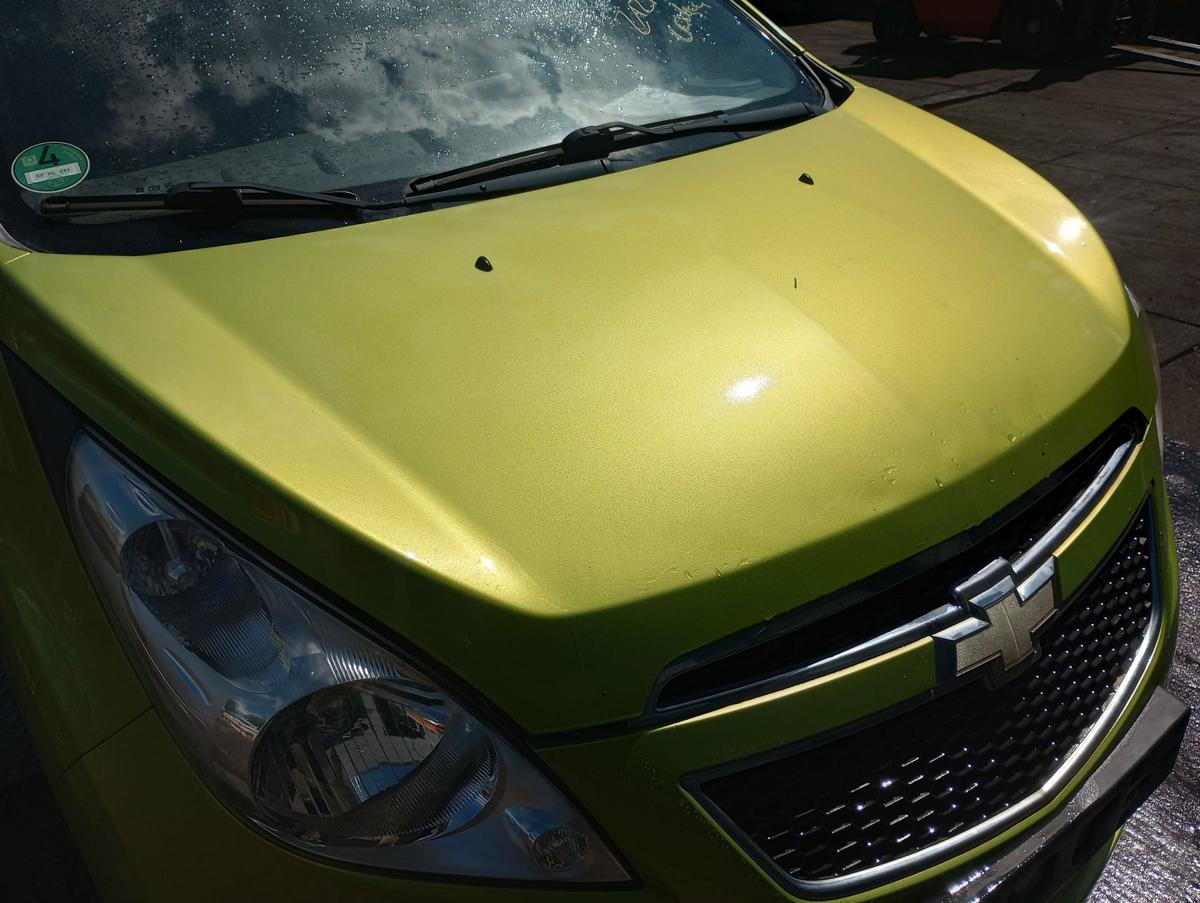 Chevrolet Spark M300 orig Motorhaube Klappe Front Grün Bj 2010