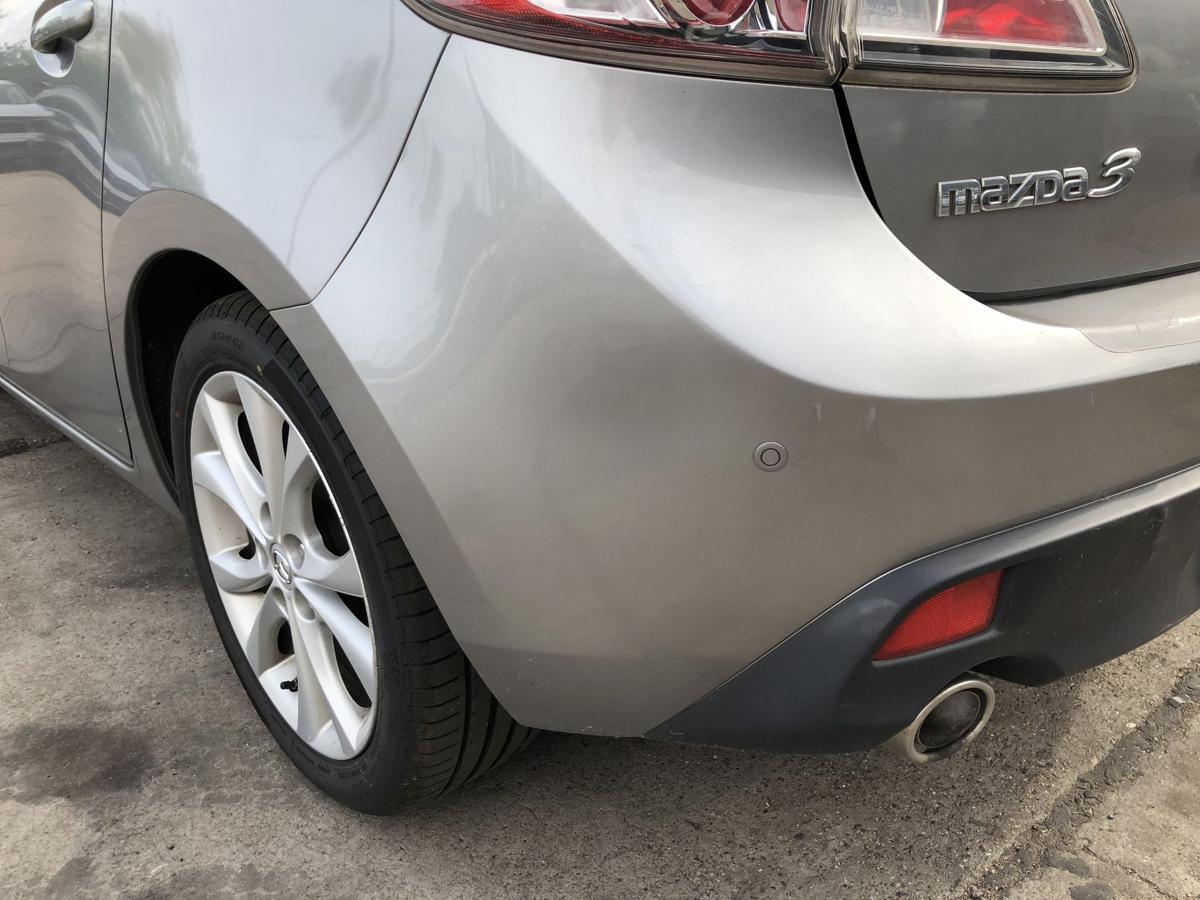 Mazda 3 Typ BL Stoßfänger hinten mit PDC Heckschürze 5trg 38P Liquid Silver Met