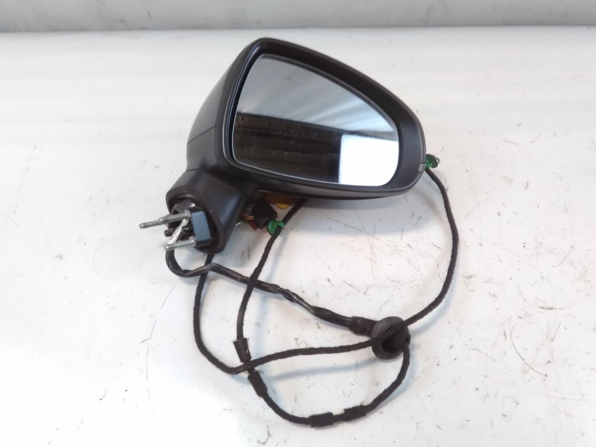 Audi A1 8X orig.Au&szlig;enspiegel rechts elektrisch&beheizt 6pol BJ2010 LY9B brillantschwarz