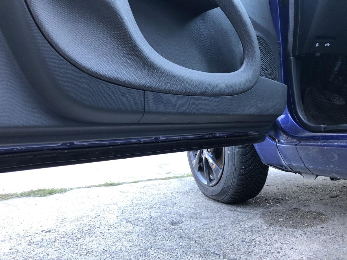 Nissan Micra K12 Tür vorn links Fahrertür im Rohbau BW6 Dark Blue Perl 3 türer