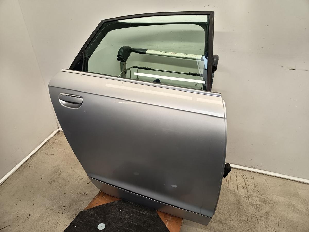 Audi A6 4F Limo orig T&uuml;r hinten rechts Beifahrerseite LY7W Silber Bj 2004