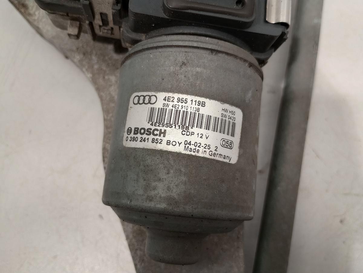 Audi A8 4E original Wischermotor vorne mit Gestänge 4E2955119B Bj 2004