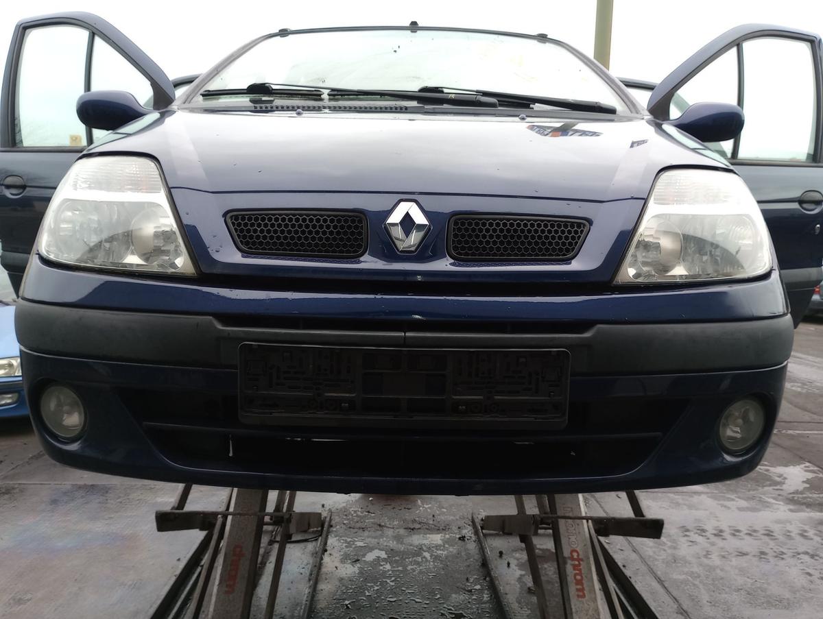 Renault Megane Scenic I orig Stoßstange Stossfänger vorn F43 Tintenblau Bj 2003