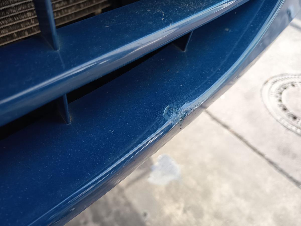 Renault Kangoo II original Sto&szlig;stange F&auml;nger vorn Front KMOD Seladonblau Bj 2008