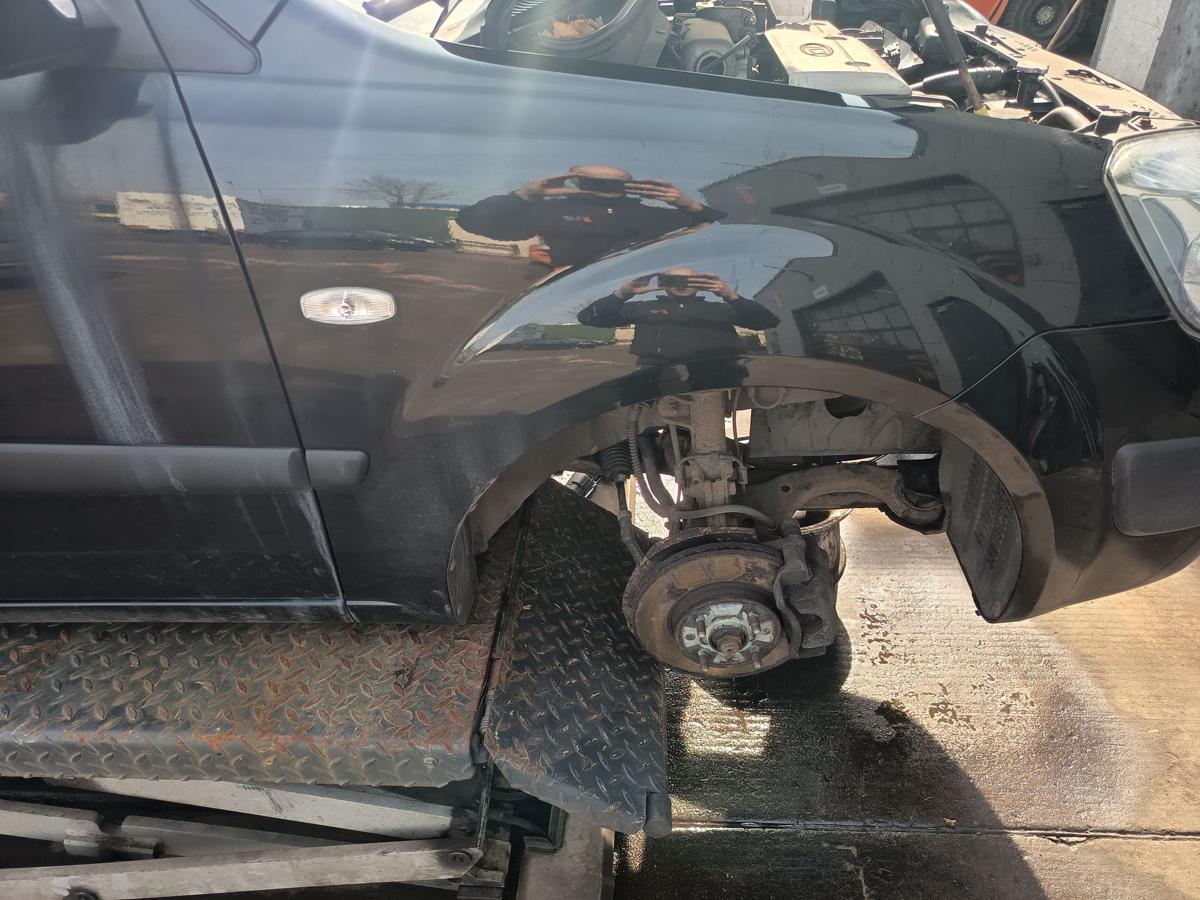 Kia Rio II original Kotfl&uuml;gel rechts Seitenteil Midnight Black Bj 2009