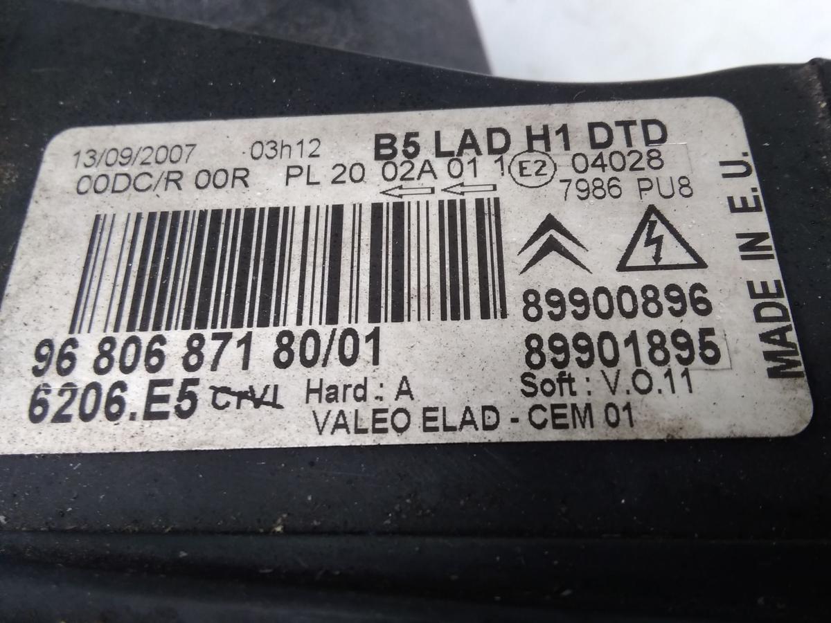 Citroen C4 original Xenon Scheinwerfer rechts Valeo 9680687180 Bj.2007