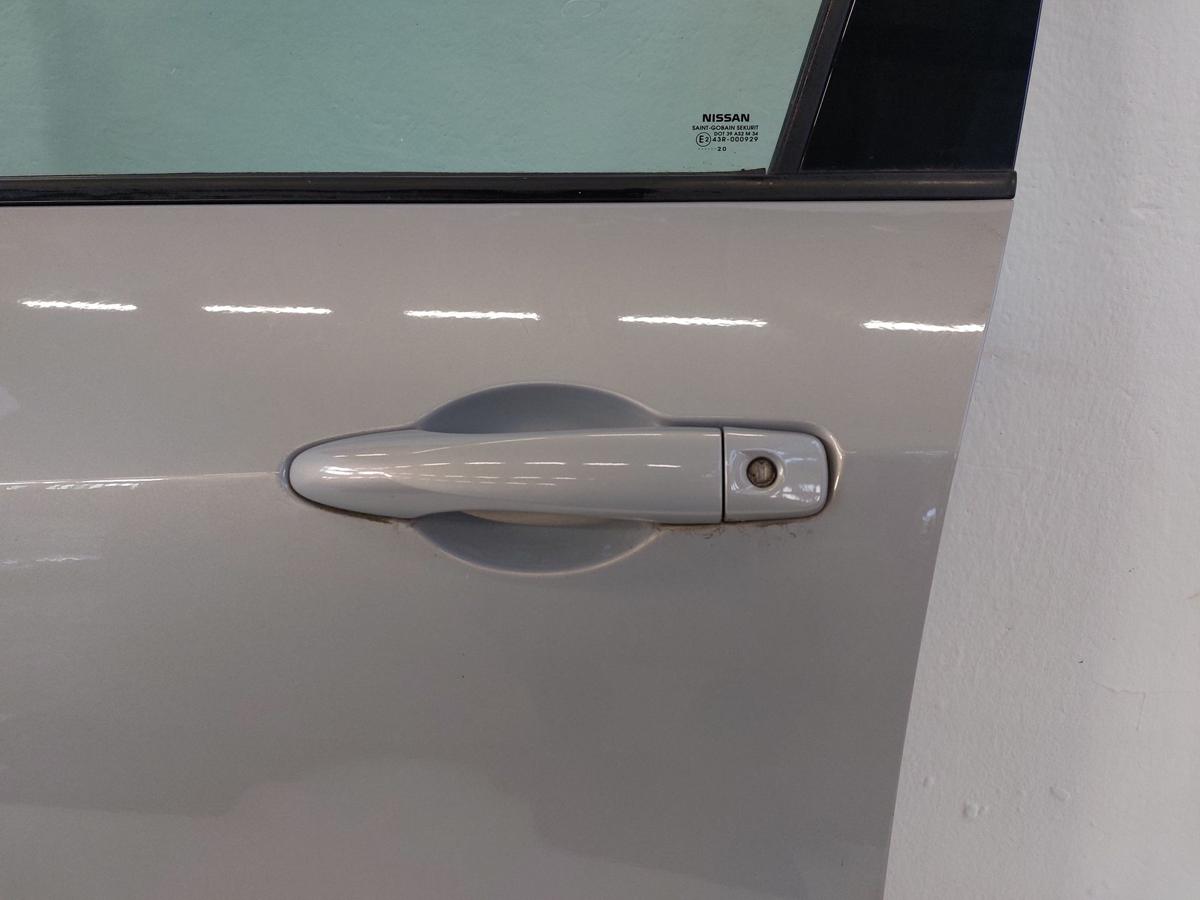 Nissan Micra K14 T&uuml;r vorn links Fahrert&uuml;r im Rohbau KNV Warm Silver Met