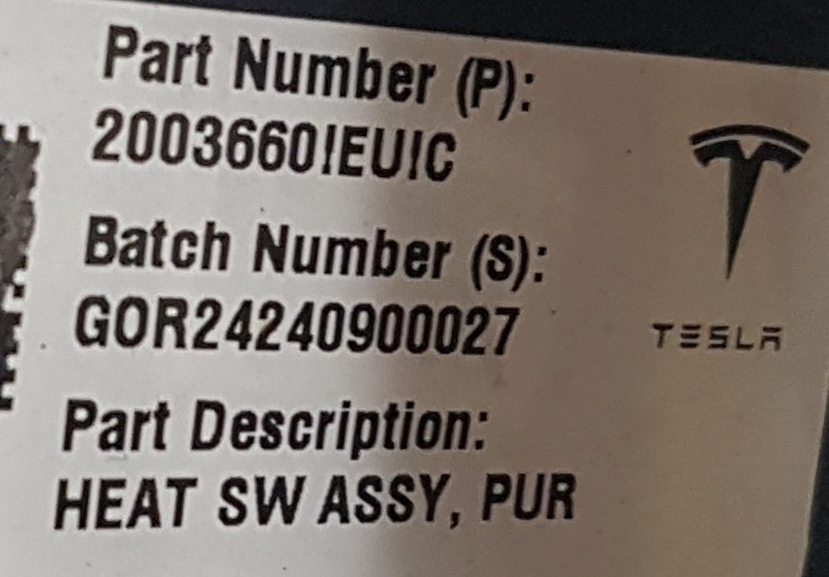 Tesla Model Y Lederlenkrad Lenkrad Bj2025 2003660-EU-C
