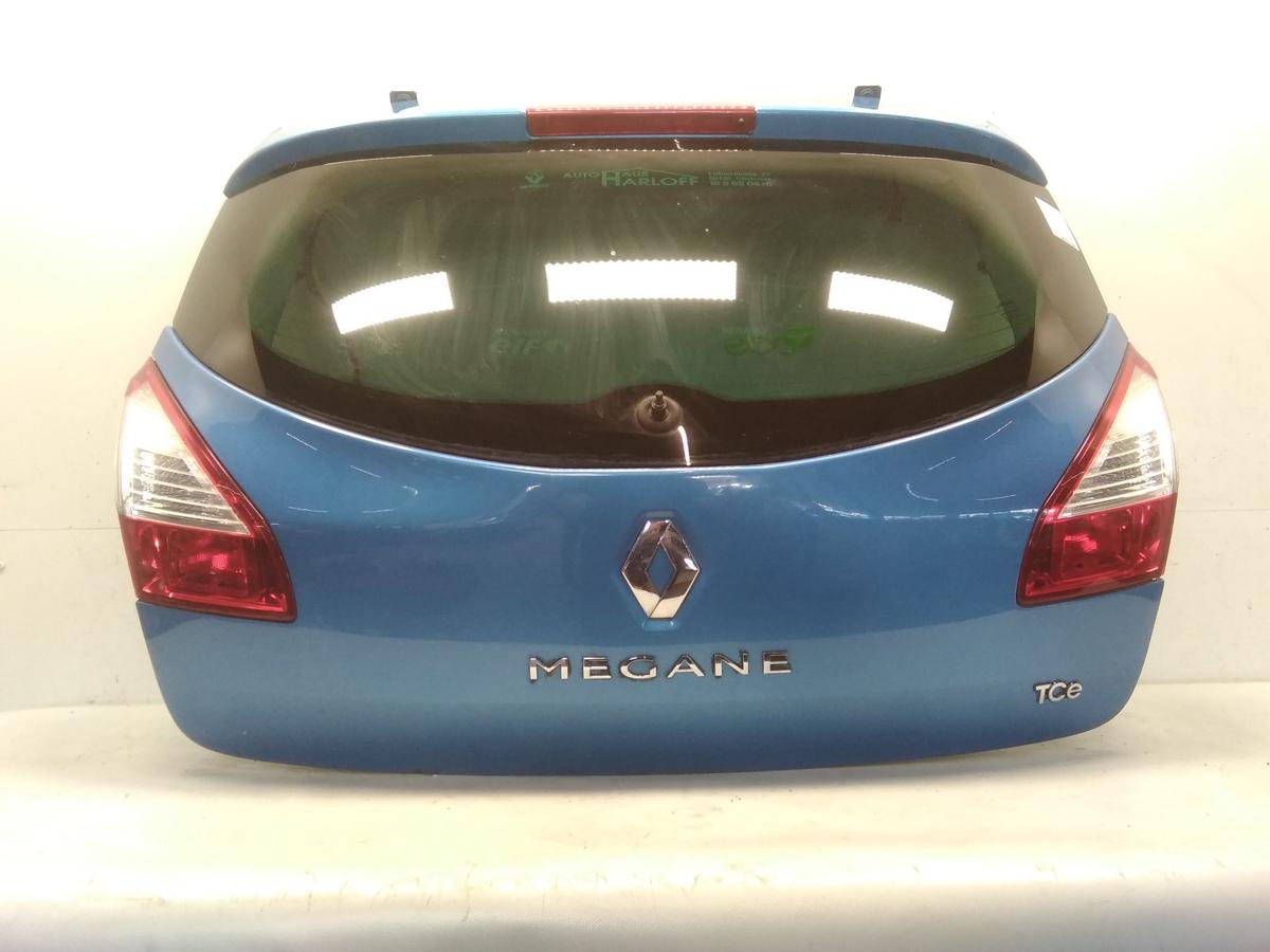 Renault Megane 3 Heckklappe blaumetallic mit Heckscheibe 5-Türer Fließheck BJ2012