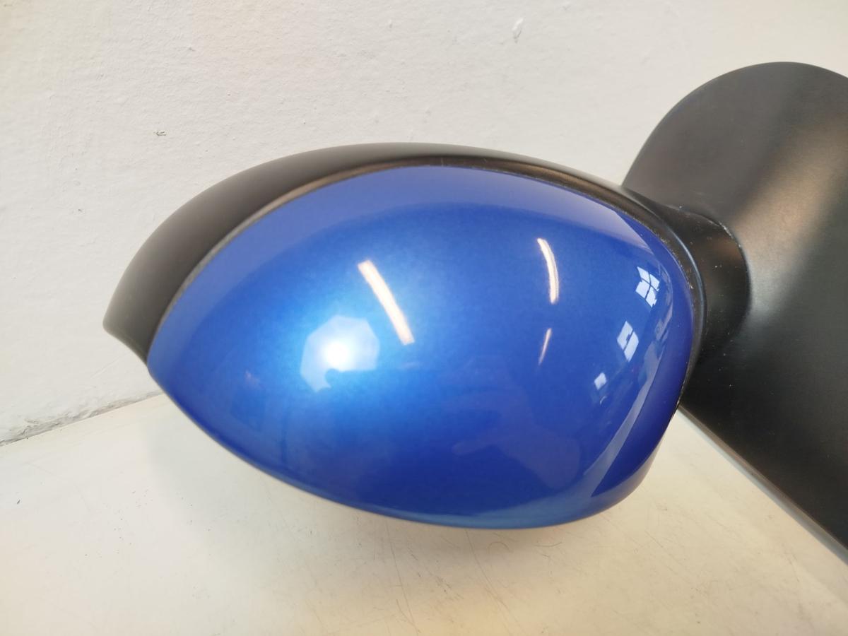 Peugeot 206CC Typ 2D Au&szlig;enspiegel links elektrisch R&uuml;ckspiegel KMF Poseidon Blau