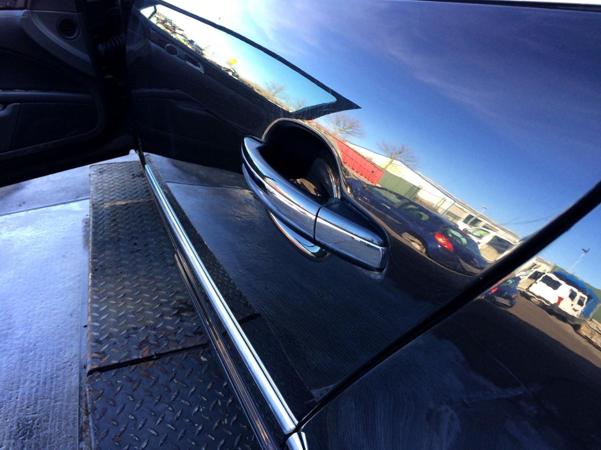 VW Phaeton original Tür hinten links Fond (Roh) R9V Tarantellaschwarz Bj 2006