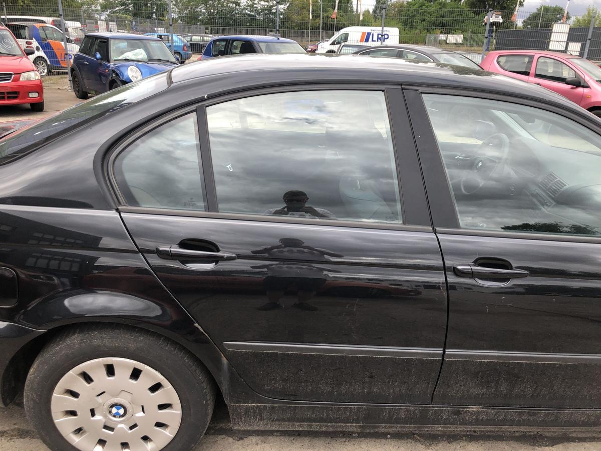 BMW 3er E46 Facelift T&uuml;r hinten rechts Fondt&uuml;r Rohbau Limo 475/9 Black Saphir