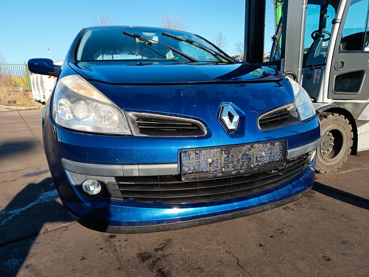 Renault Clio III orig Sto&szlig;stange vorn Sto&szlig;f&auml;nger NV432 Blau Bj 2006