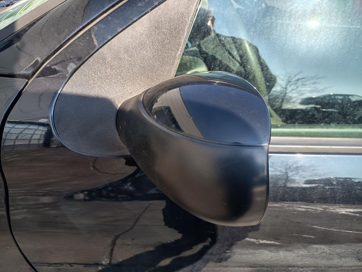 Peugeot 206+ original Au&szlig;enspiegel links elektrisch KTV Perla schwarz Bj 2009