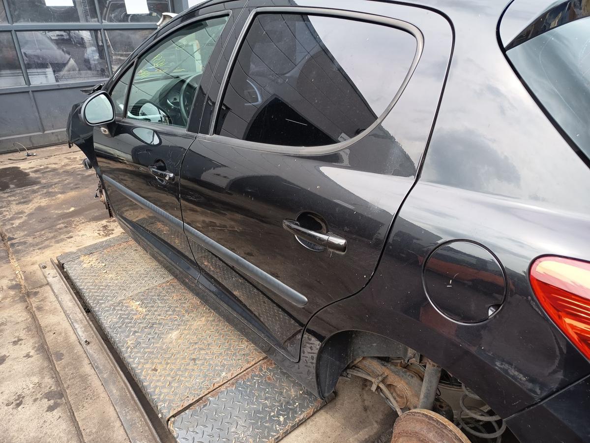 Peugeot 207 original Tür hinten links Fond EXL Obsidianschwarz Bj 2008