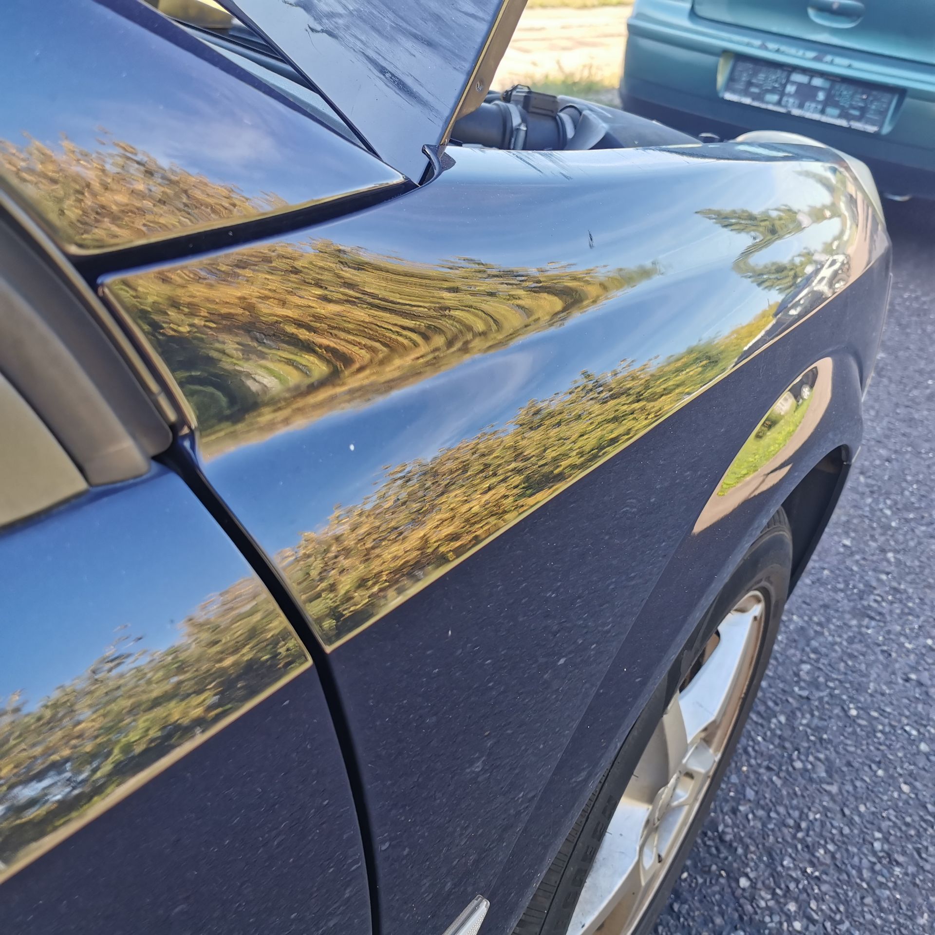 Opel Vectra C Kotflügel Fender vorn rechts Facelift Z21A Saturnblau