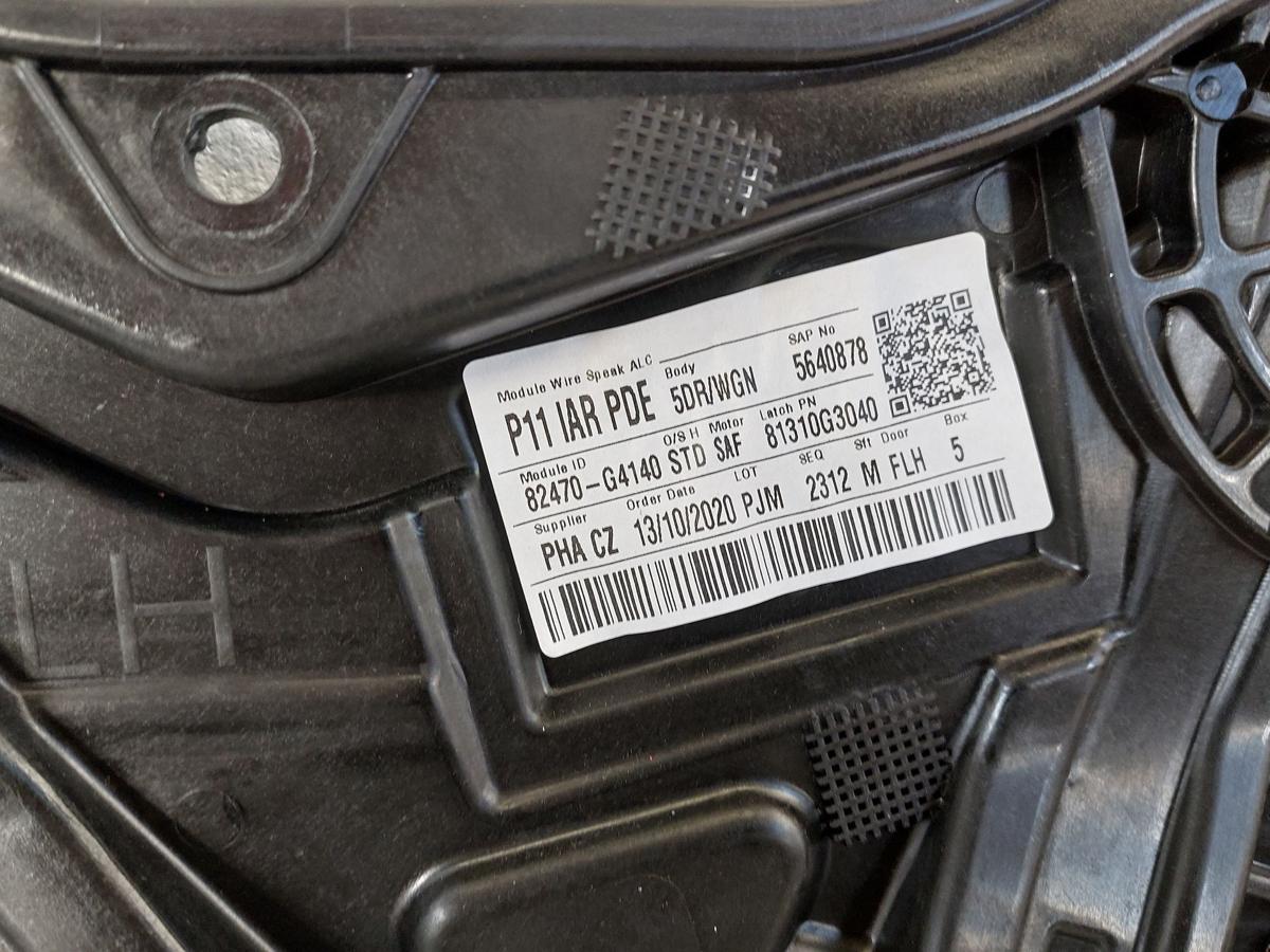 Hyundai i30 PD Mild Hybrid Fensterheber vorn links auf Grundplatte Fahrerseite