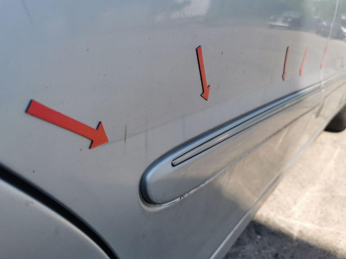 Mercedes E Klasse S211 Tür hinten rechts Kombi 744 Brillantsilber TEXT BILDER