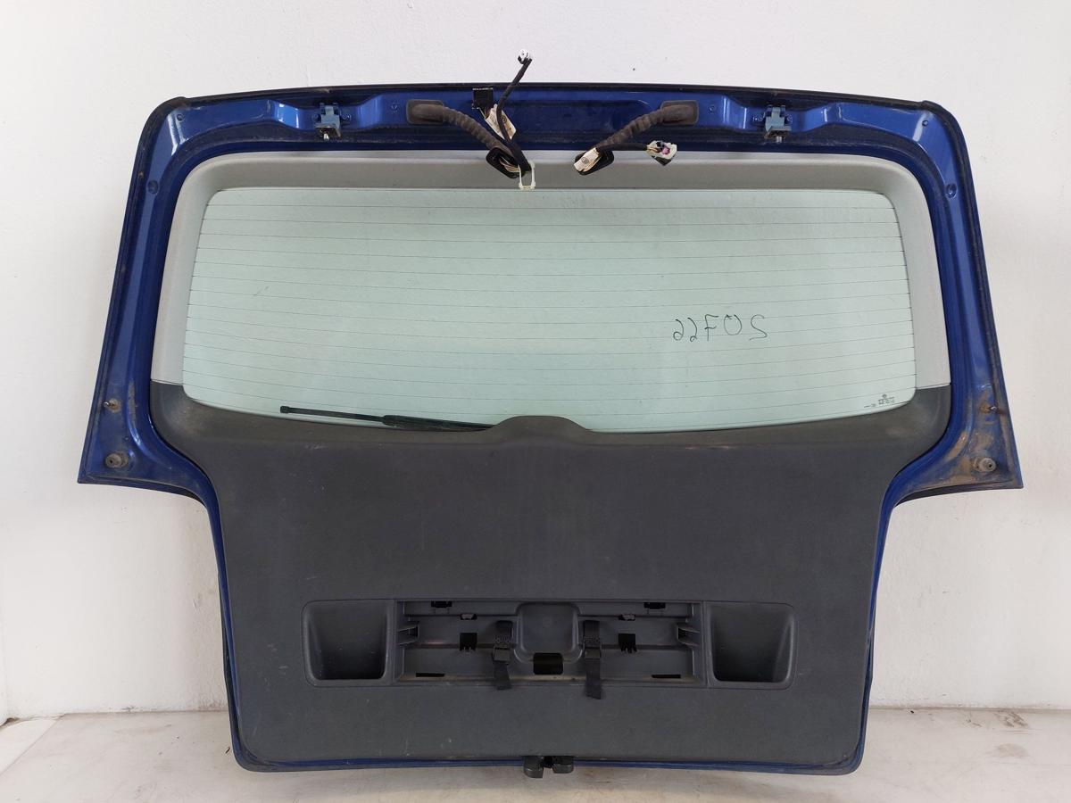 VW Touran 1T Heckkklappe mit Heckscheibe Anrostungen LC5C Biscay Blue perl