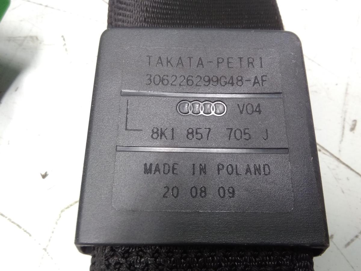 Audi A4 8K B8 original Sicherheitsgurt vorn links schwarz unfallfrei Bj.2009