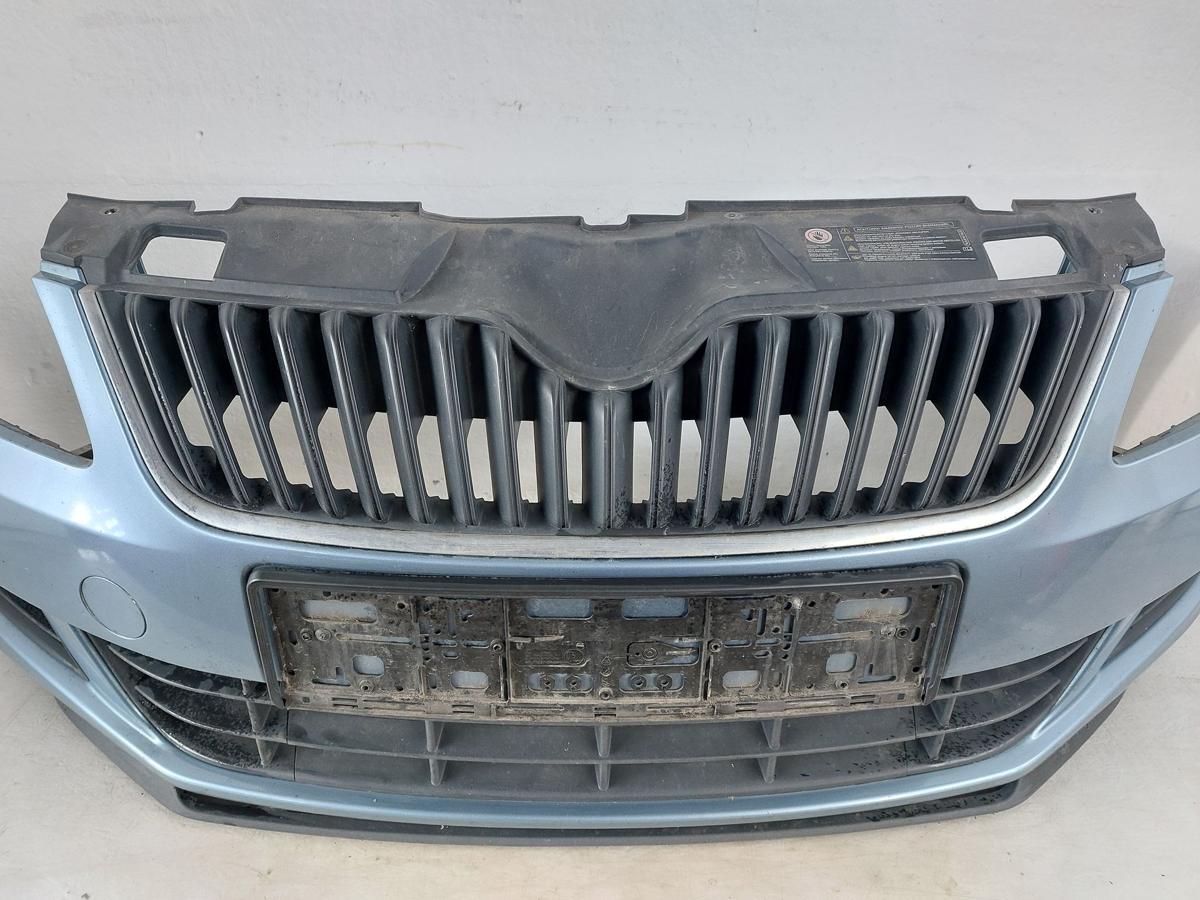 Skoda Fabia II 2 Typ 5J Sto&szlig;f&auml;nger vorn Frontsch&uuml;rze ab 2010 Facelift LF5X grau