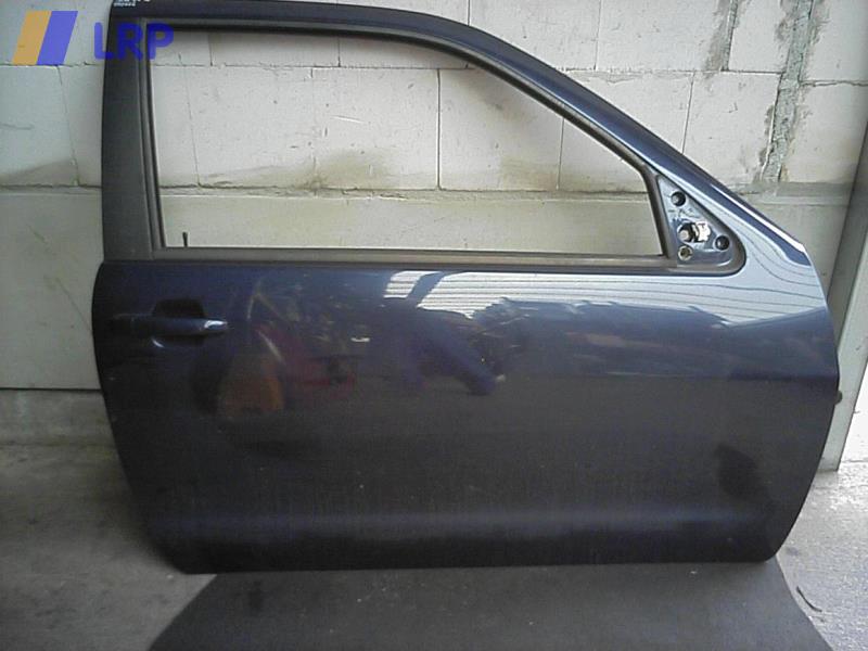 Seat Ibiza 6K2 BJ 2001 T&uuml;r vorn rechts Beifahrert&uuml;r Blau 3-T&uuml;rer