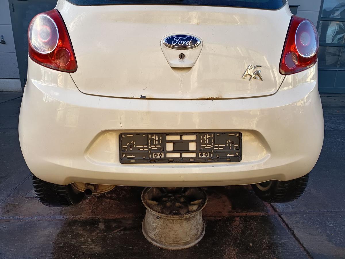 Ford KA RU8 orig Sto&szlig;f&auml;nger hinten Sto&szlig;stange Crystal Wei&szlig; Bj 2009