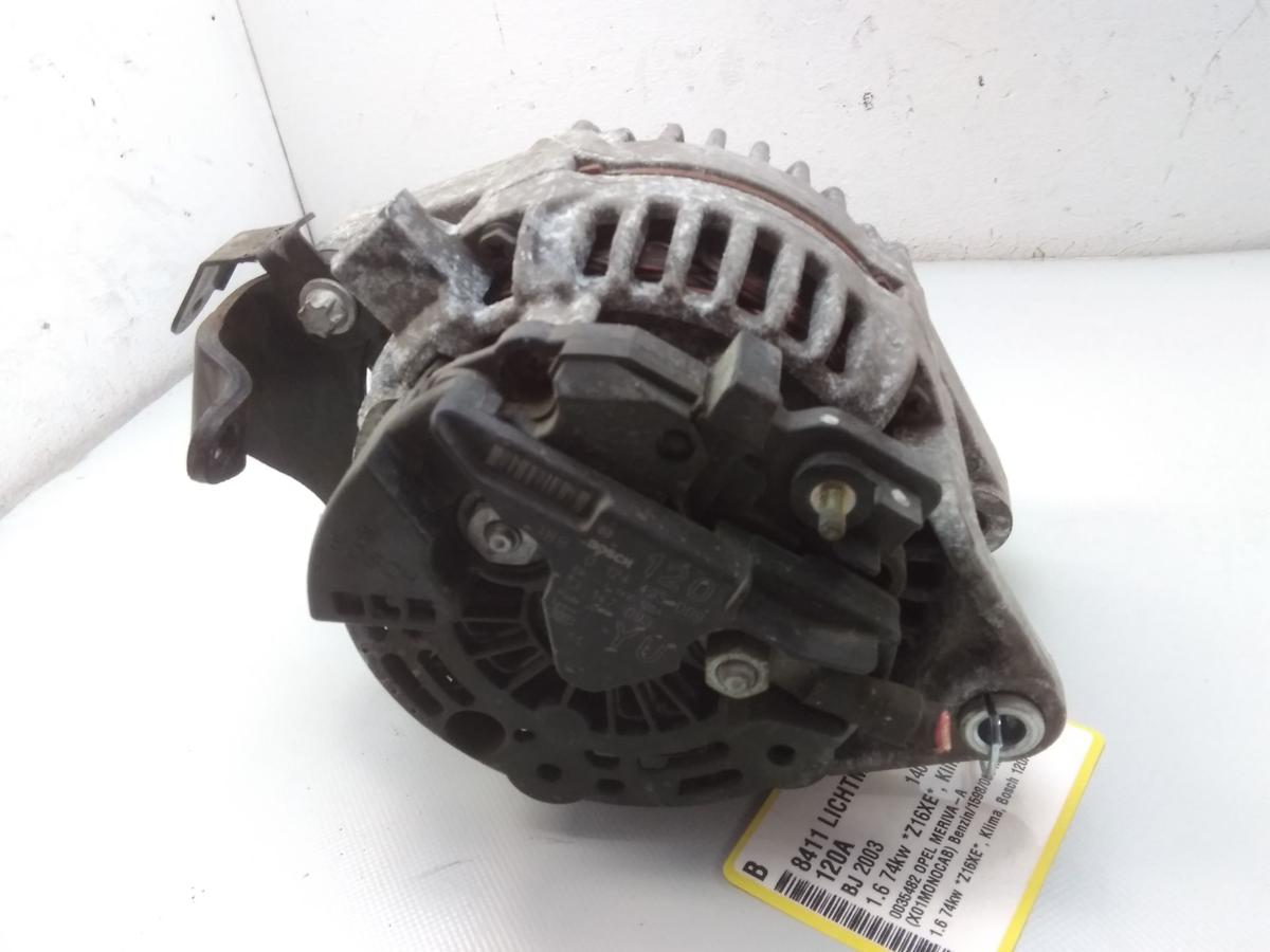 Opel Meriva A original Lichtmaschine Generator 120A 1.6 74kw 13147093 Bosch BJ2003