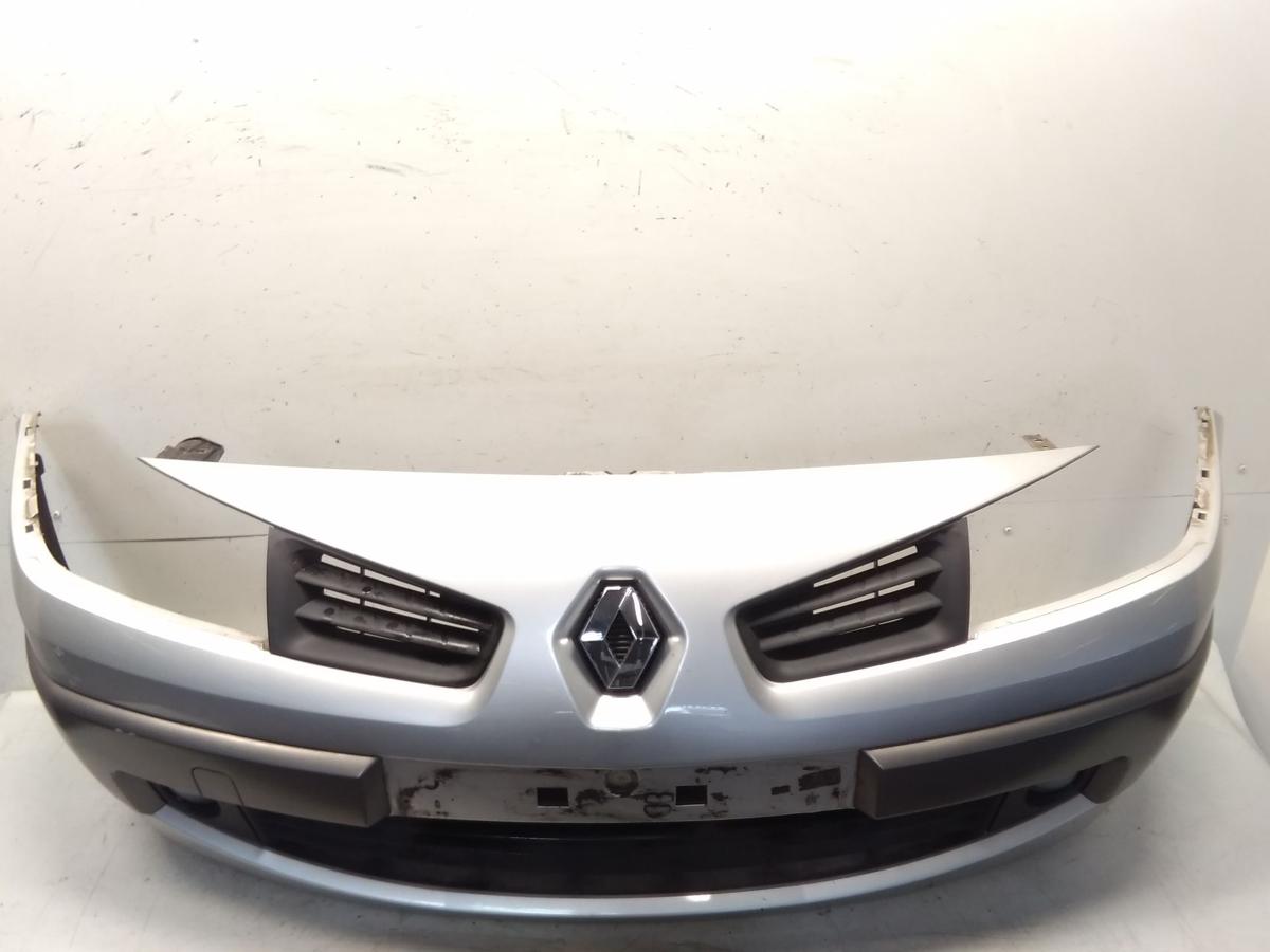Renault Megane 2 Facelift original Sto&szlig;f&auml;nger Sto&szlig;stange vorn Bj2007 silber TED69