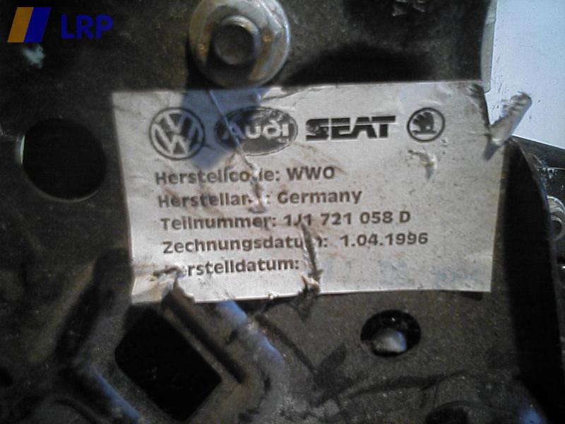 Audi A3 Typ 8L original Pedalenwerk 1.9 66kw BJ1996