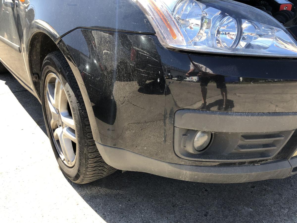 Ford Focus C Max DM2 Sto&szlig;f&auml;nger vorn Frontsch&uuml;rze Nebel bis 07 Pantherschwarz