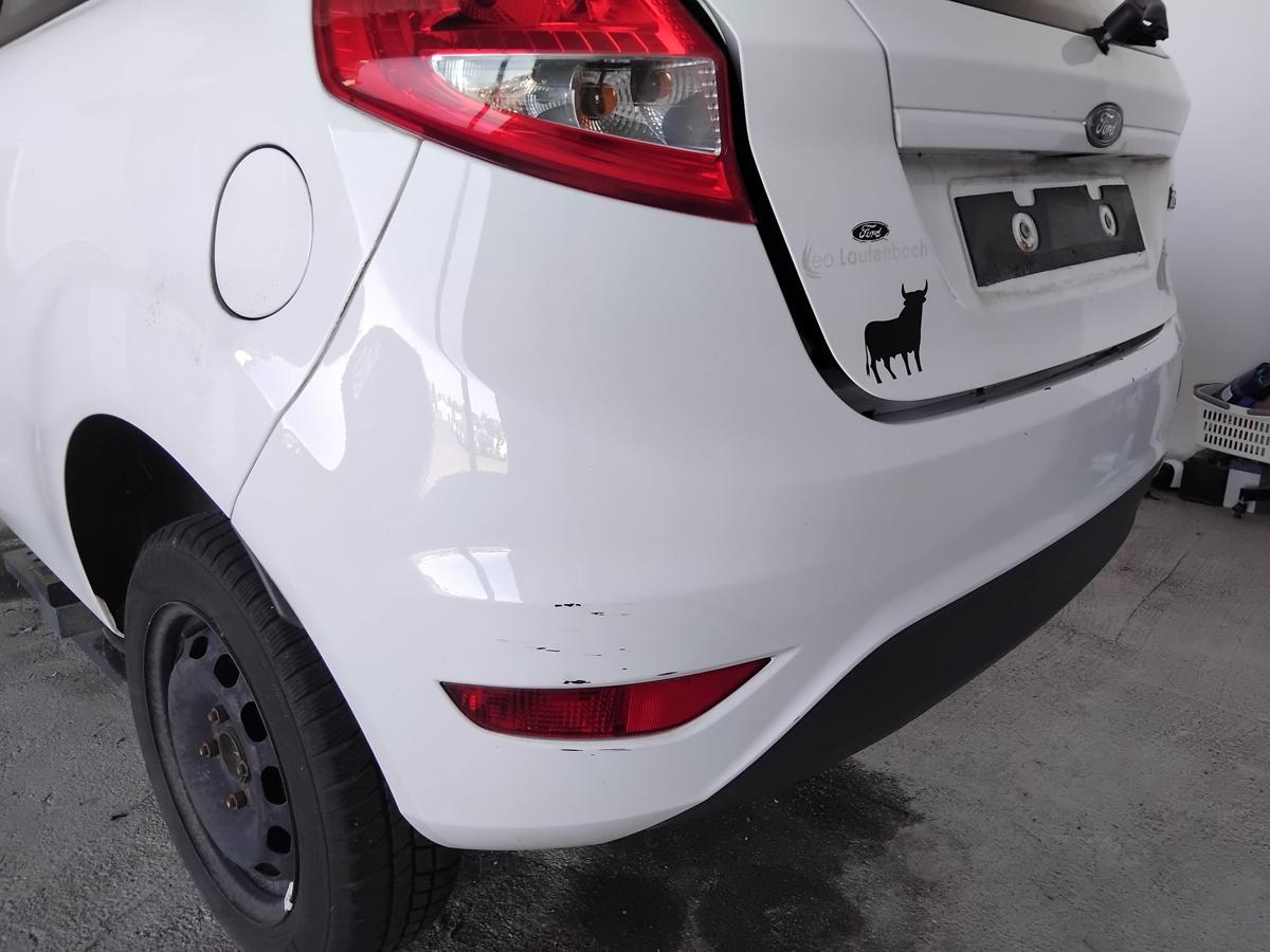 Ford Fiesta JA8 original Stossfänger Stoßstange hinten frostweiß BJ2009