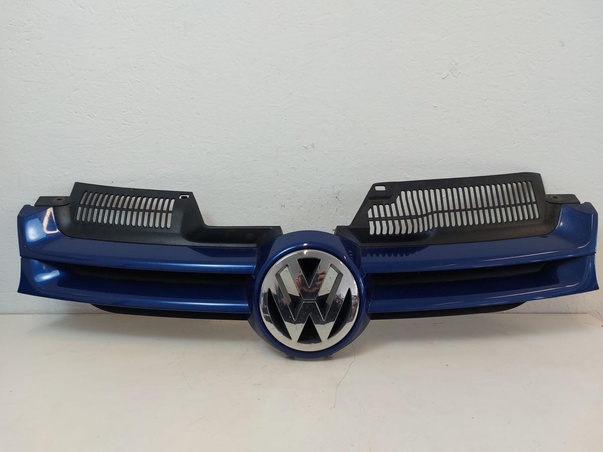 VW Golf 5 V 1K Grill K&uuml;hlergrill Frontgrill mit Logo LC5J Laserblaumet
