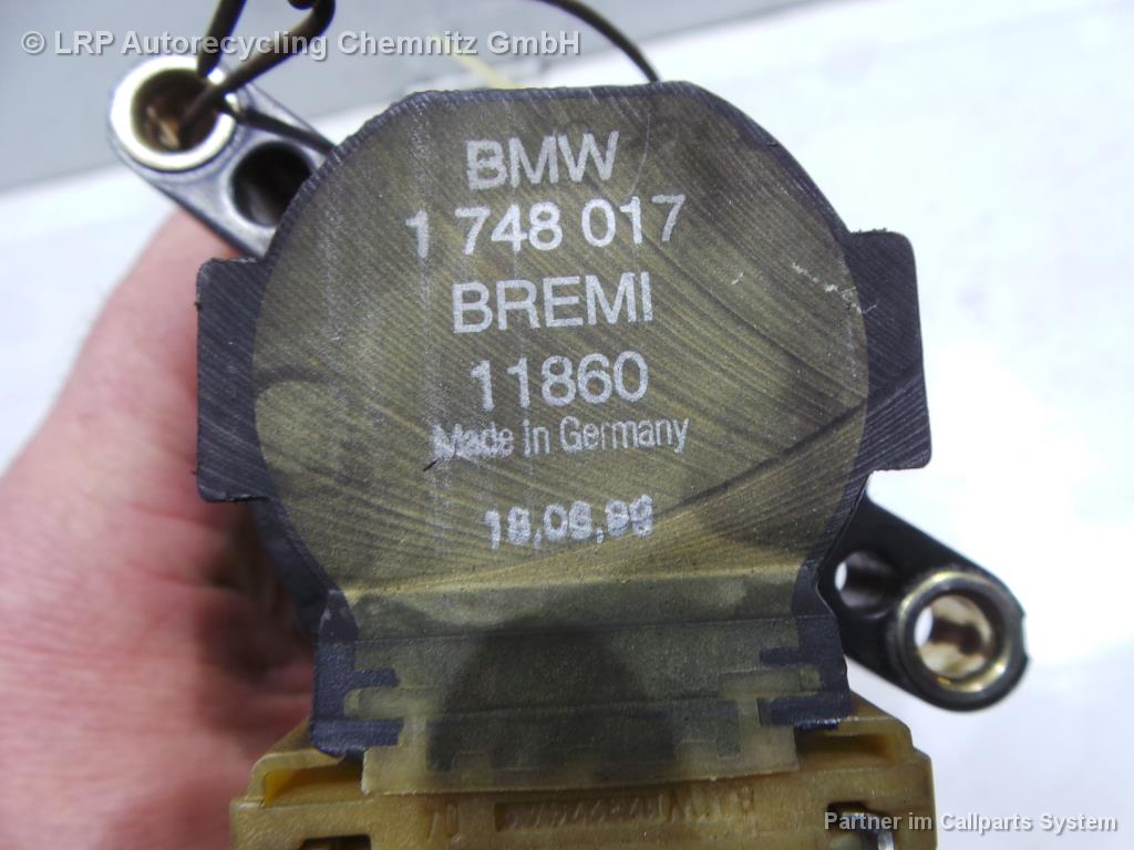 BMW 320i E46 Coupe BJ 1999 2.0 110KW Zündspule BREMI 1748017