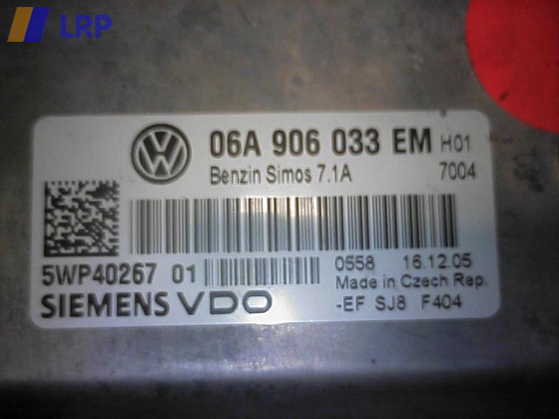 VW Golf 5 V Bj.2006 Steuergerät Motor 06A906033EM Motorsteuergerät 1.6 BSE