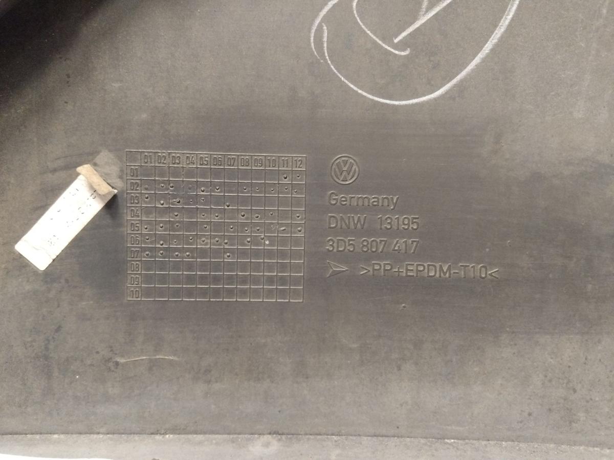 VW Phaeton GP1 orig Sto&szlig;f&auml;nger Sto&szlig;stange hinten mit PDC BJ2007 LR9V tarantellaschwarz