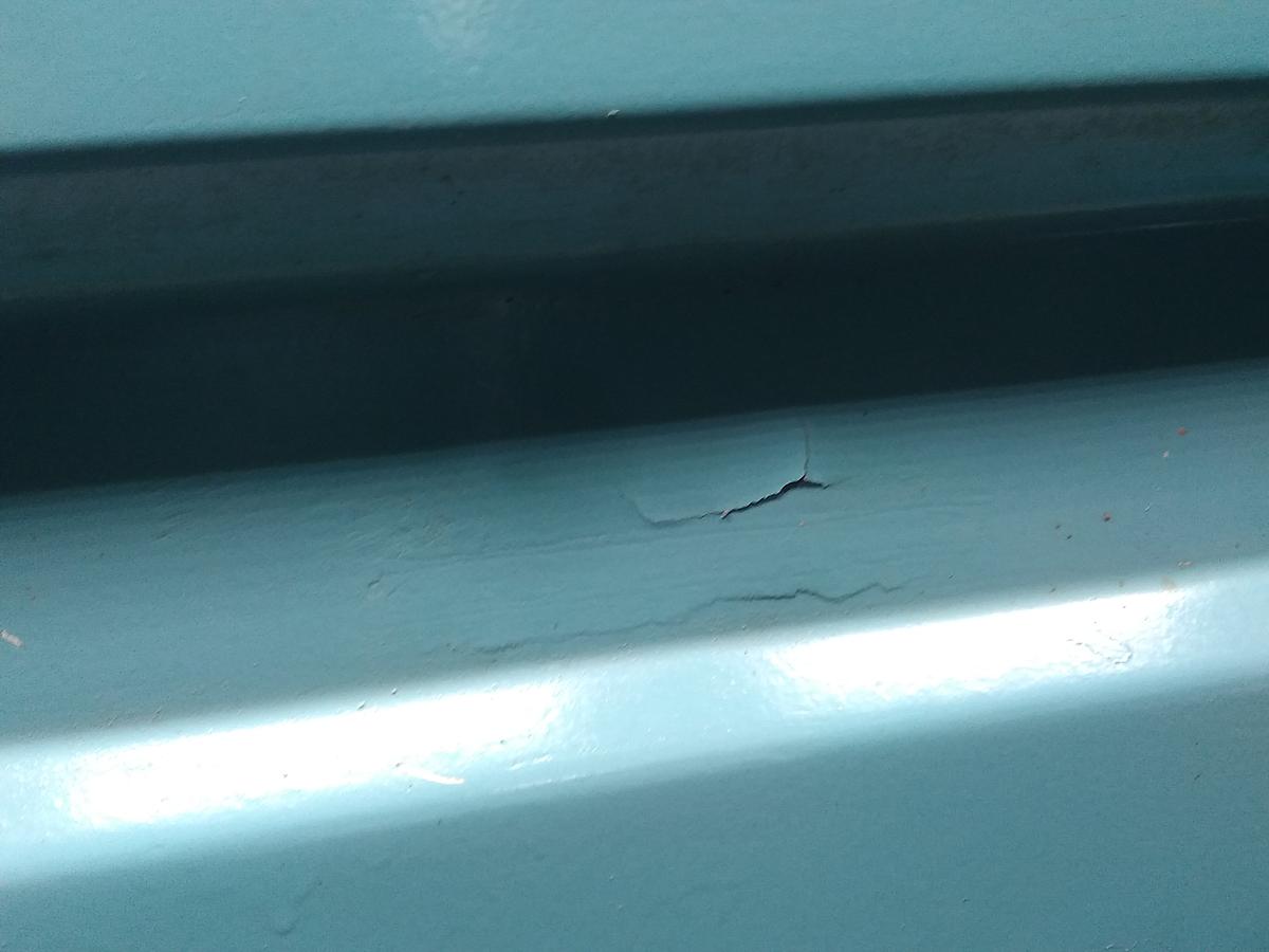 VW T3 Doka T&uuml;r hinten rechts Kabinent&uuml;r Bj.1989 mit M&auml;ngeln