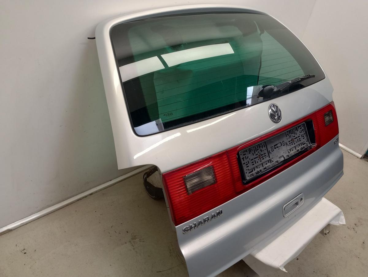 VW Sharan orig Heckklappe mit Scheibe Bj 2002 LB7Z Satinsilber