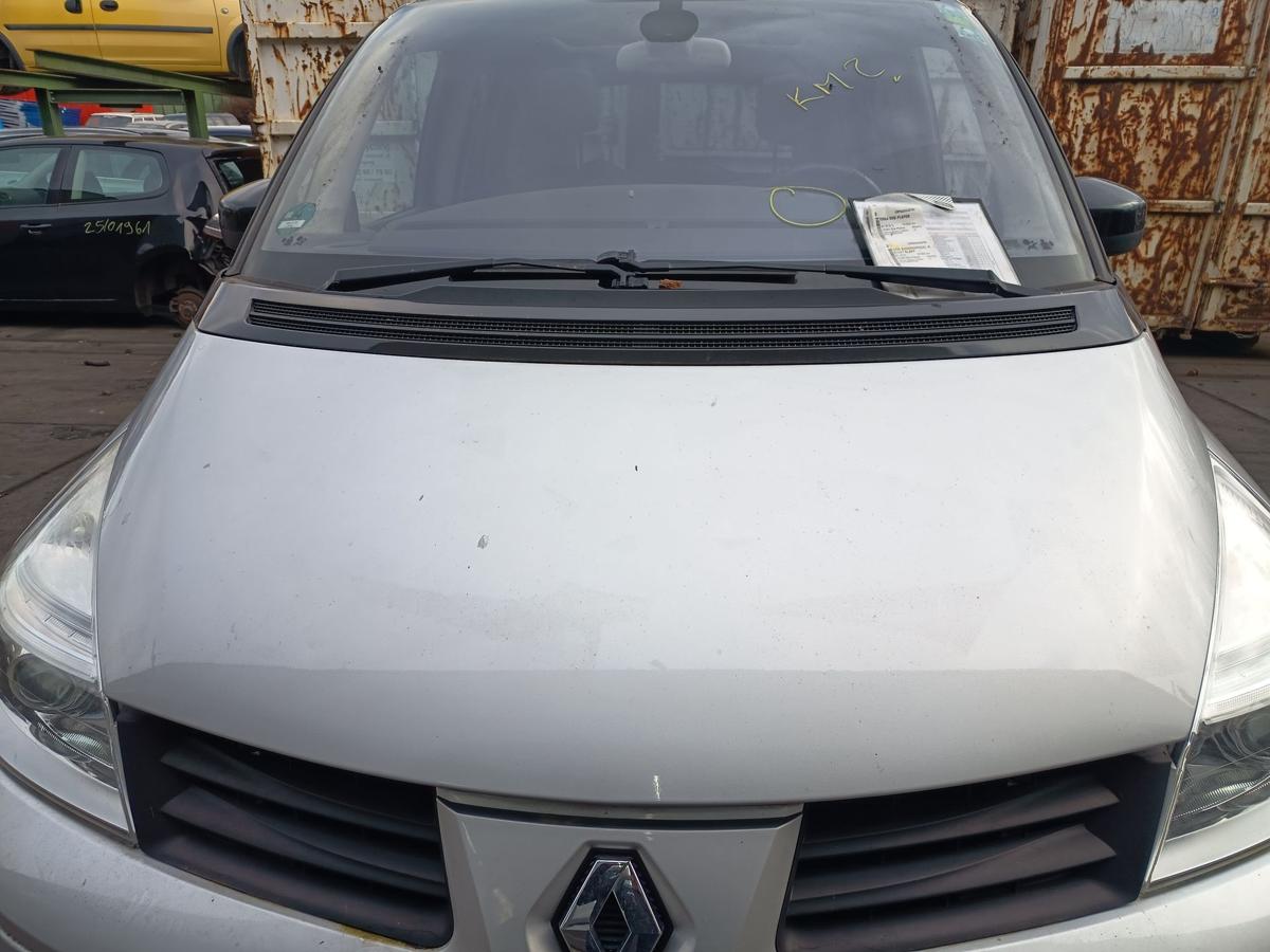 Renault Espace IV 4 orig Motorhaube Klappe Front TED 69 Silber Bj 2010