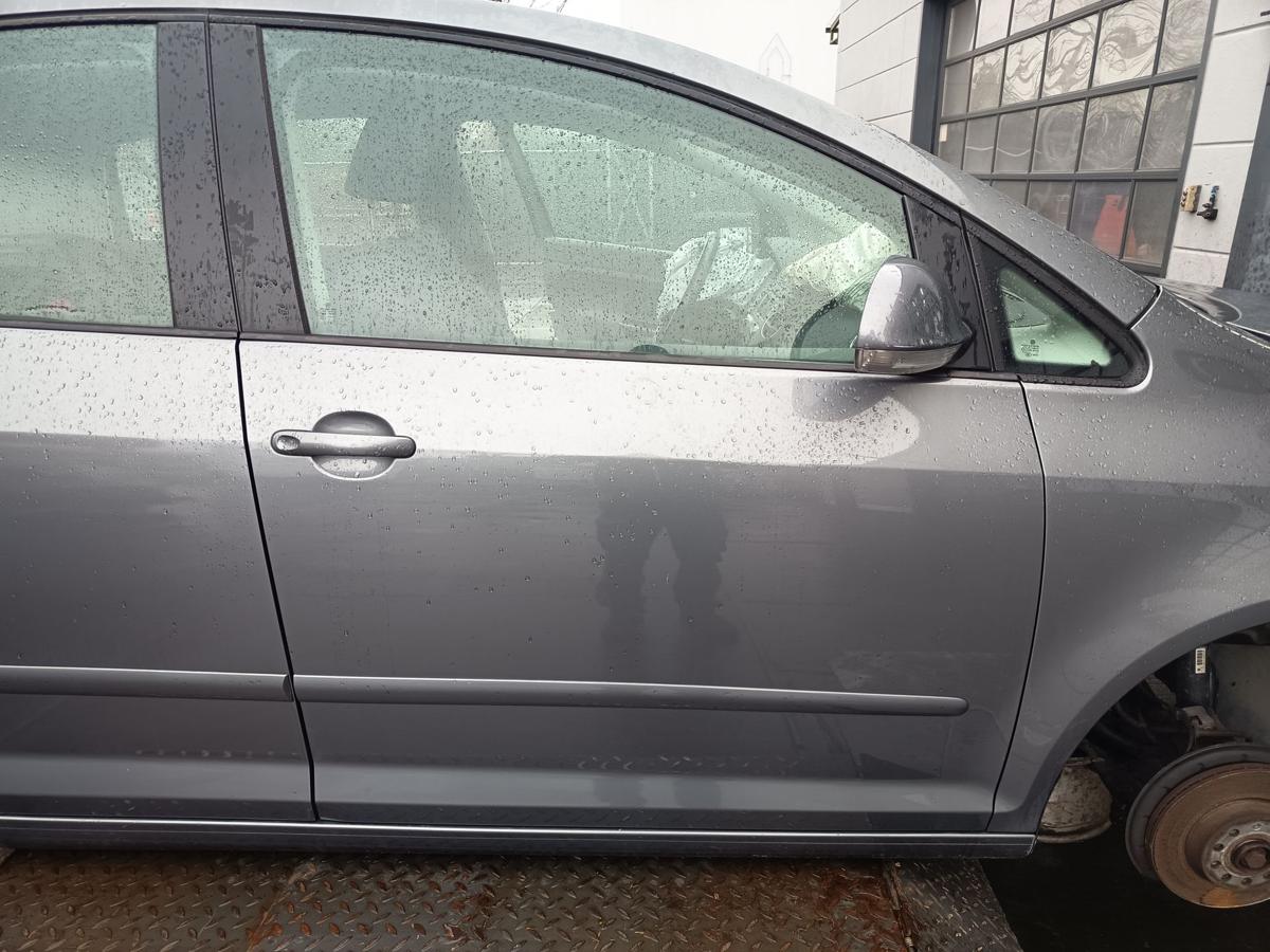 VW Golf Plus 5M original T&uuml;r vorn rechts Beifahrer Rohbau A7T United Grey Bj2006