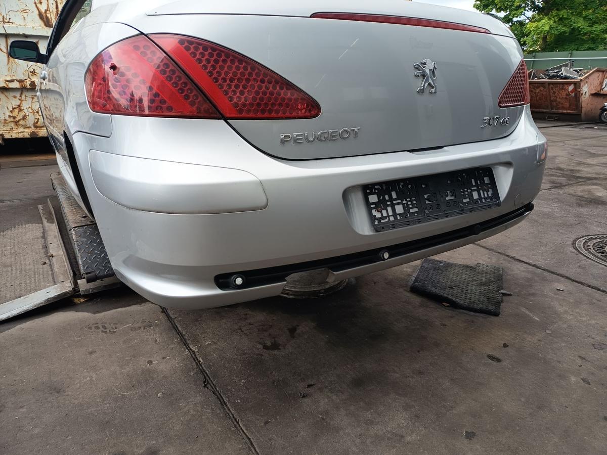 Peugeot 307CC Cabrio orig Stoßstange hinten Stoßfänger EZR Silbergrau Bj 2003