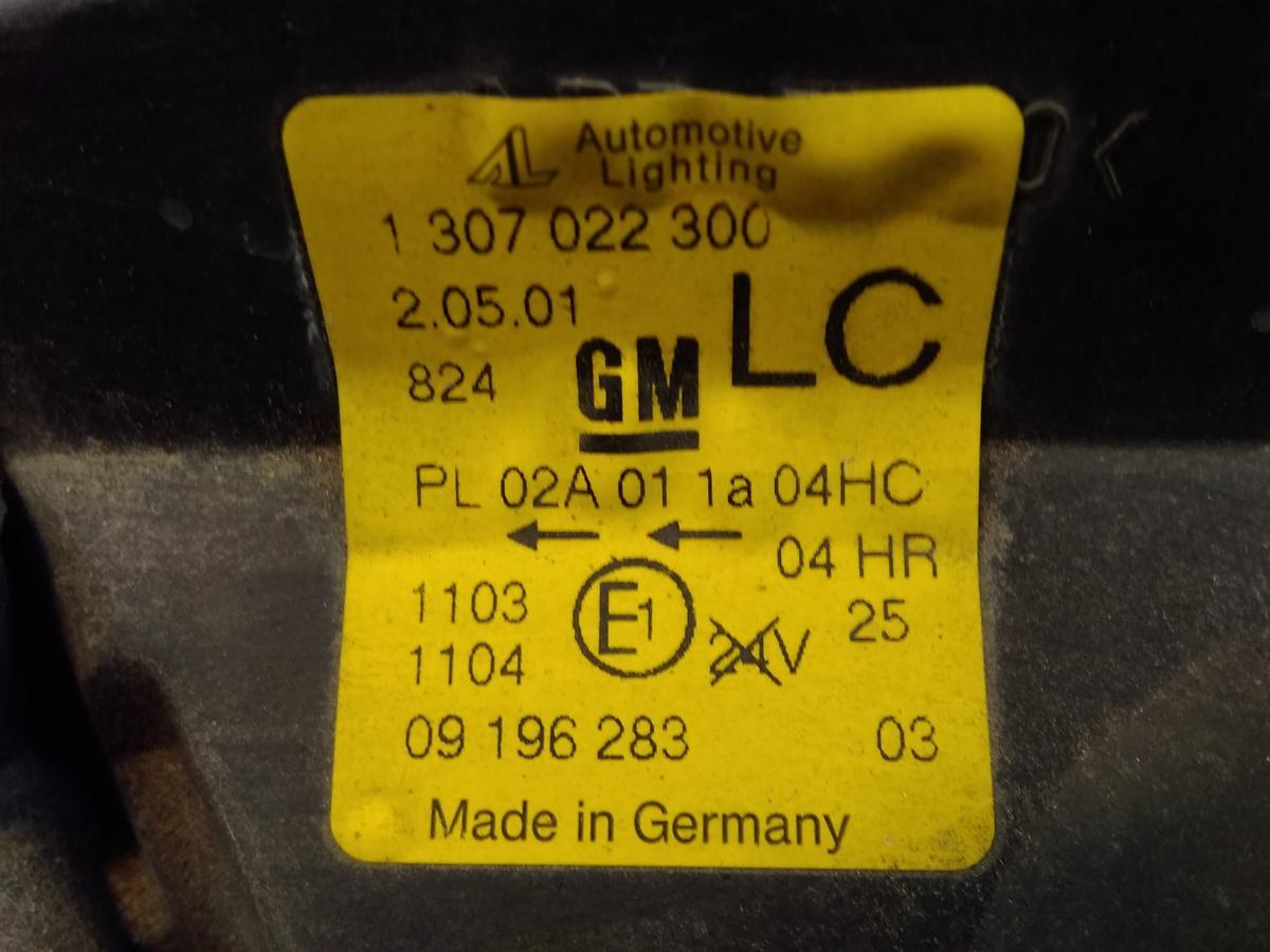 Opel Corsa C original Scheinwerfer rechts mit LWR BJ2001 09196283 AL