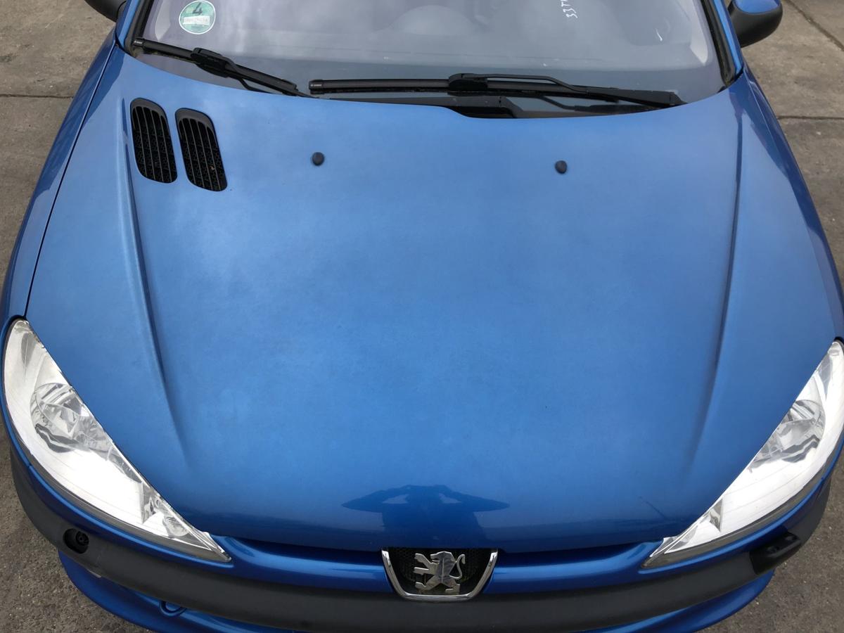 Peugeot 206CC Typ 2D Motorhaube Haube Klappe Deckel vorn KMF Poseidon Blau Met