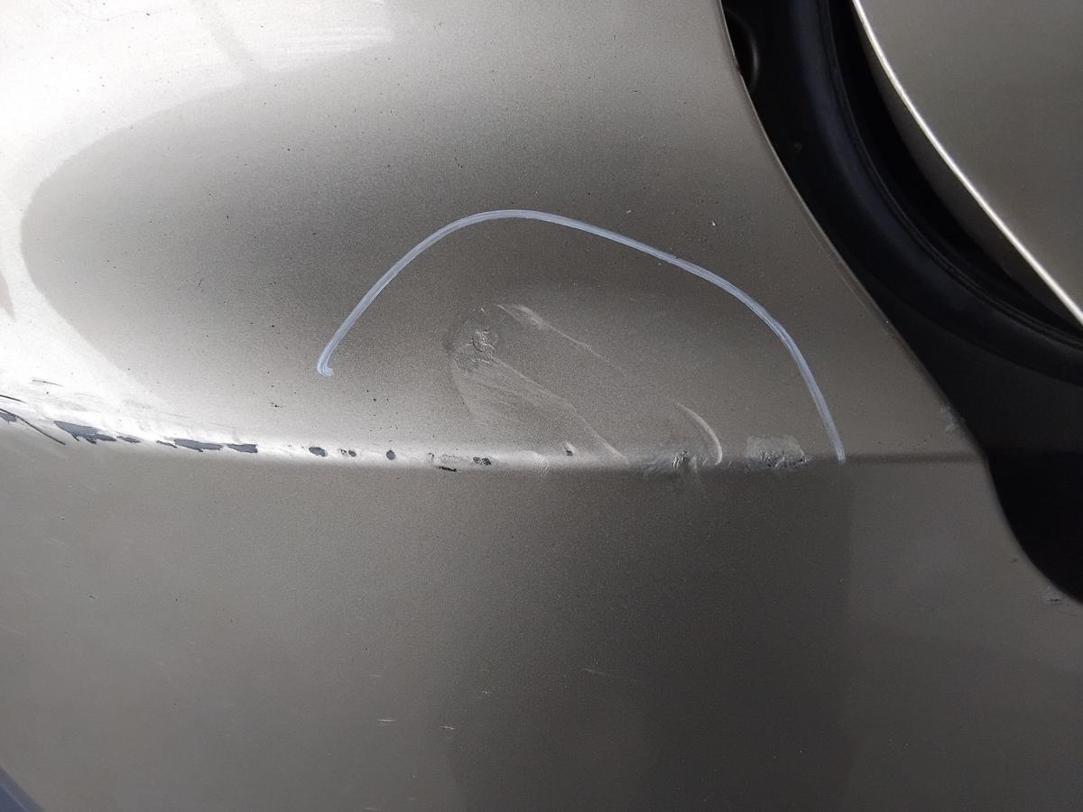 VW Tiguan 5N2 original Stossf&auml;nger Sto&szlig;stange hinten titaniumbeige LA1X BJ2012