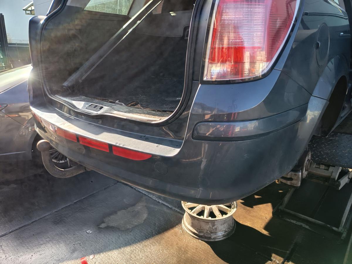 Opel Astra H Caravan original Sto&szlig;stange F&auml;nger hinten Heck Z168 Metroblau Bj 06