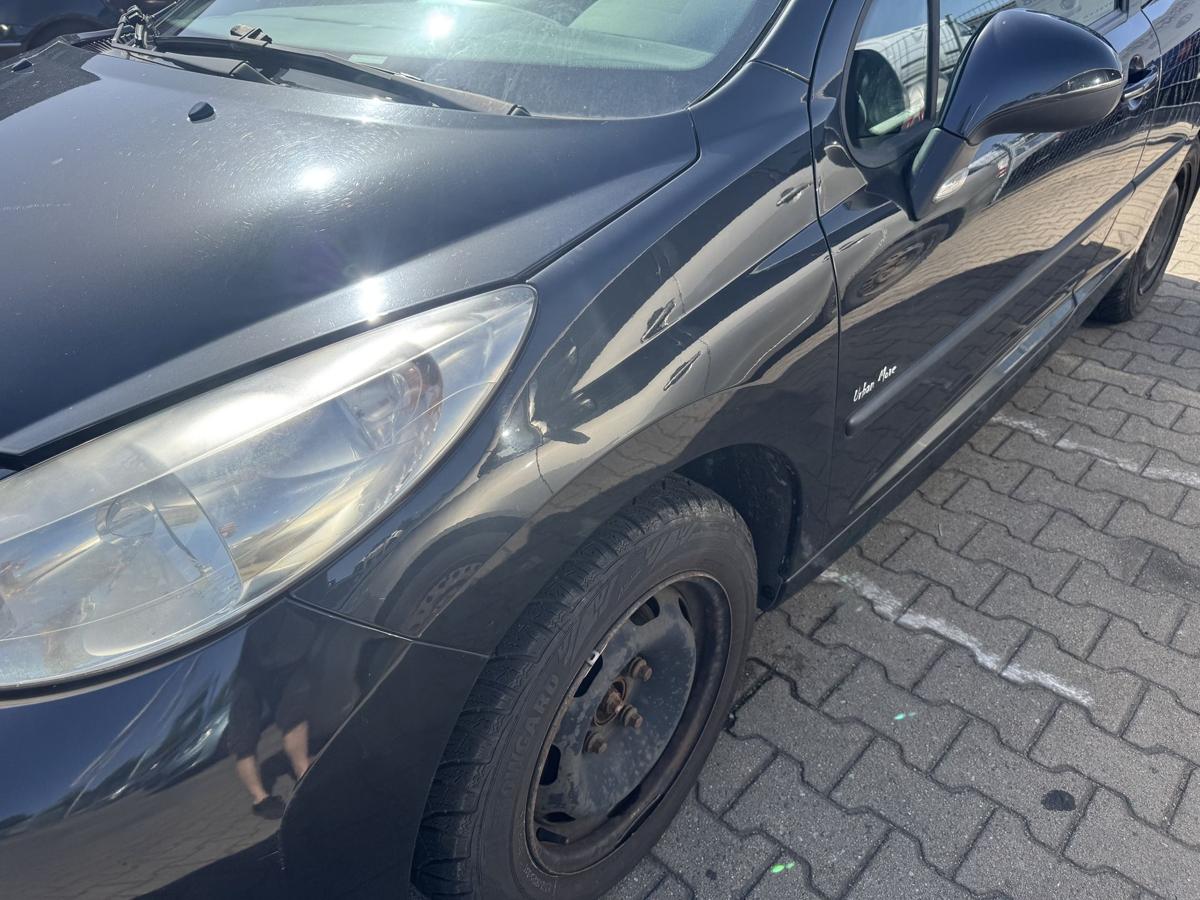 Peugeot 207 original Kotfl&uuml;gel vorn links EXL-Obsidianschwarz Bj.2008