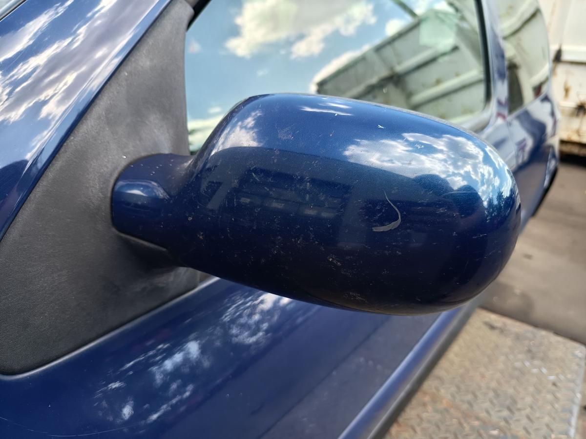 Renault Clio II original Au&szlig;enspiegel links elektr OV460 K&ouml;nigsblau Bj 2011