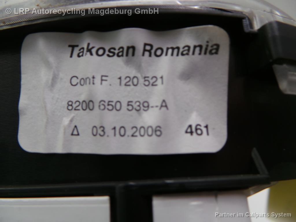 Dacia Logan Bj 07 Kombiinstrument 8200650539 8200650539A 1.4 K7JA710