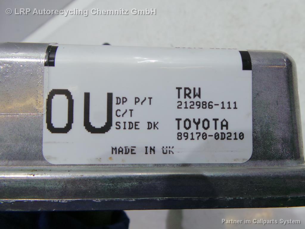Steuergeraet Ai-rbag 89170-0D210 Toyota Yaris (08/05-,3/5-T) BJ: 2008
